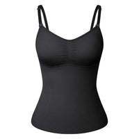 Padded Shaperwear Compression Camisole Body Shaper Woman Tummy Control Tank Tops Slimming Shapers Waist Trainer Corset Slim Vest