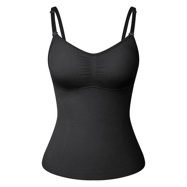Padded Shaperwear Compression Camisole Body Shaper Woman Tummy Control Tank Tops Slimming Shapers Waist Trainer Corset Slim Vest