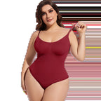 Plus Size Bodysuit Plump Woman Tummy Control Shapewear Bottoming Shirt Oversized Ladies Tight Jumpsuit for Obese Females