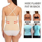 Padded Shaperwear Compression Camisole Body Shaper Woman Tummy Control Tank Tops Slimming Shapers Waist Trainer Corset Slim Vest