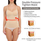 Padded Shaperwear Compression Camisole Body Shaper Woman Tummy Control Tank Tops Slimming Shapers Waist Trainer Corset Slim Vest
