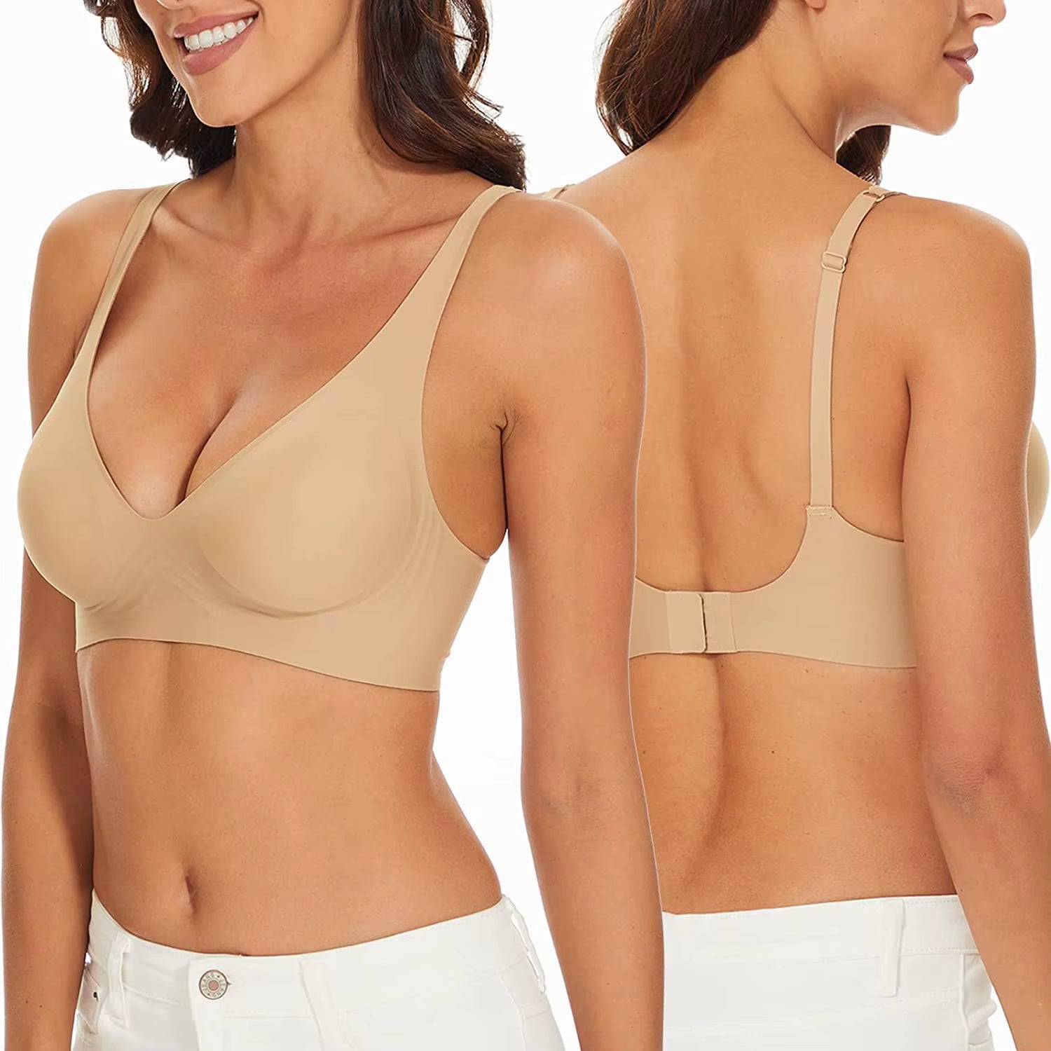Sexy Seamless Bra Wire Free Brassiere Adjustable Wireless Bras Women Underwear Female Push up Padded Bralette Lingerie Intimates